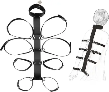 Restraints Kit Slave Frisky Handcuffs Set Bandage BDSM Collar Role Play Slave Sex Game for Couple Role Play