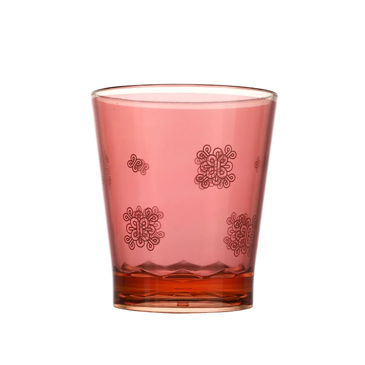 Reusable Cute Acrylic Cups Stackable Portable Outdoor Quakeproof Camping Plastic Water Cup Biodegradable Food Grade Plastic Mug