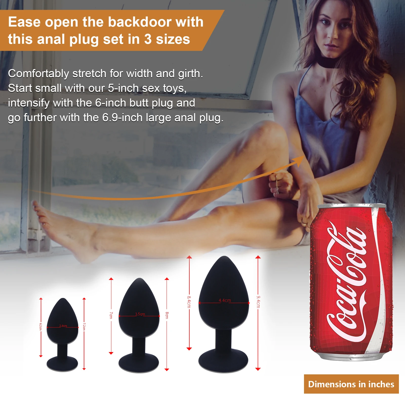 SEXBAY Amazon Explosive Silicone Anal Plug Jewel Butt Plug 3 Sets of Different Sizes for Men and Women Waterproof