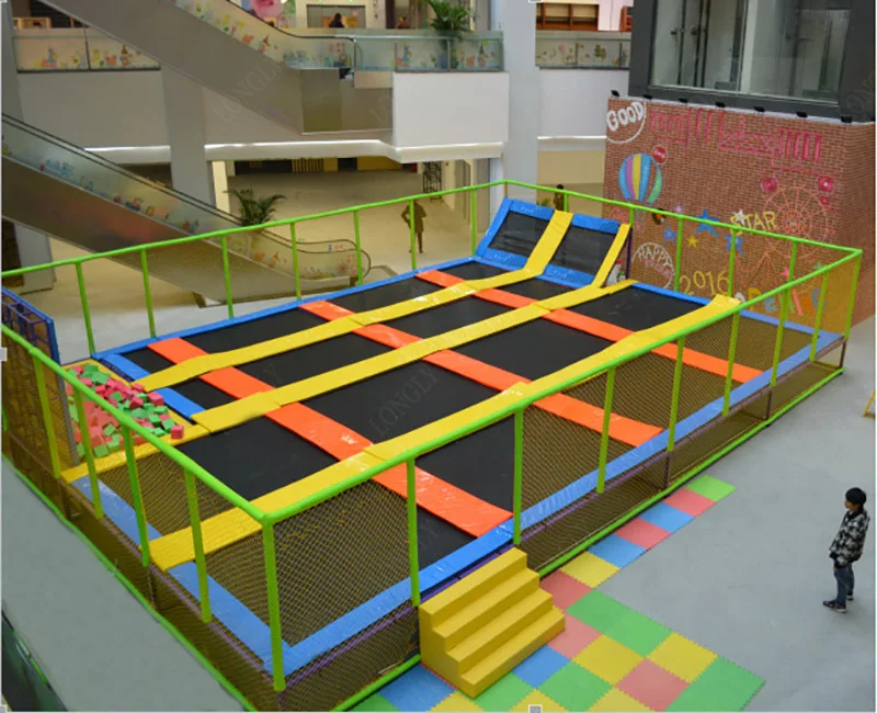 Customizable Rectangular Trampoline Park Indoor