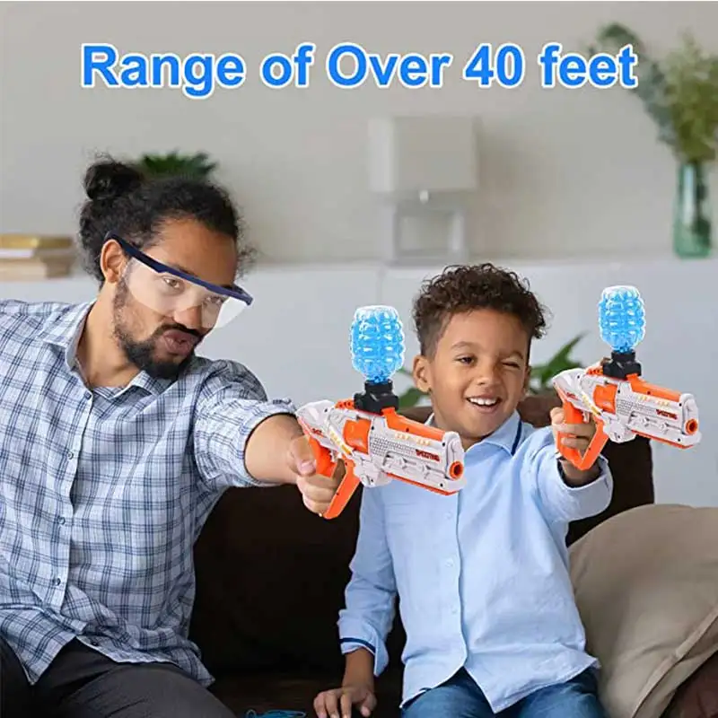 Light Up Electric Gel Gun Water Ball Guns Automatic With 5000 Gel Balls Outdoor Activities