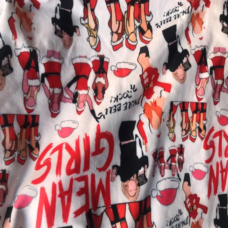 NO MOQ DBP Fabric Custom Design Double Brushed Poly Digital Print Fabric for Cloth