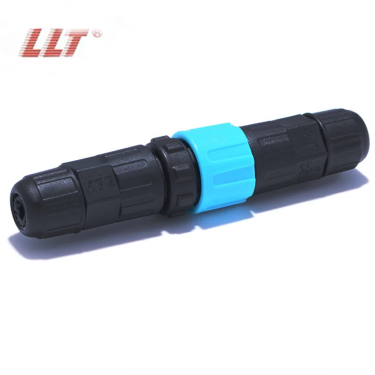 LLT M16 Ip67 2 3 4 5 6 7 8 9 10 11 12 Pin Quick Connect IP68 Waterproof Connector for Street Lamp