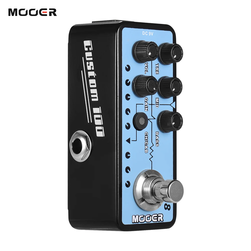 Mooer 018 Custom 100 Digital Channels 3 Band Pedal Guitar Music
