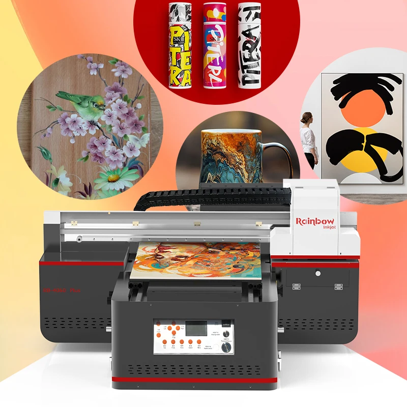 Dual DX8 Print Head A2 UV Printer Digital Inkjet Machine Mug Earphone Bottle Printer Industrial Level UV Printer
