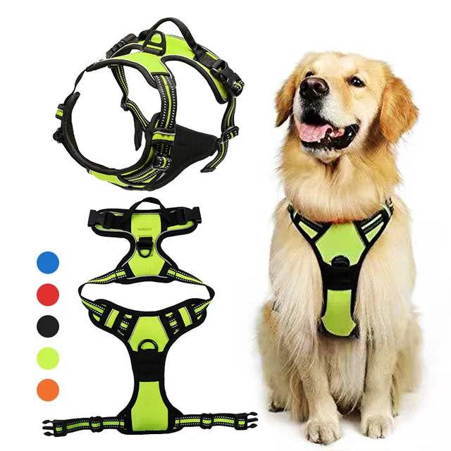 High Quality Outdoor Dog Easy Control Adjustable Buckle Pet Harness Comfortable Material Dog Harness Supplies