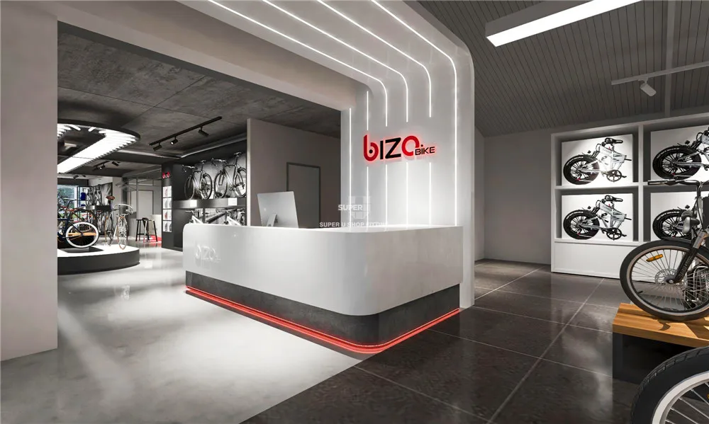 Bike Showroom Design Plan Modern Motorcycle Shop Layout