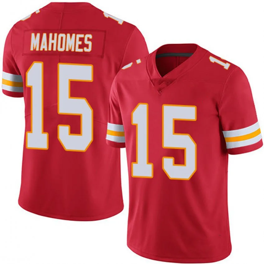 Wholesale Women's 15 Patrick Mahomes 87 Travis Kelce American Football  Jersey Stich S-5xl From m.