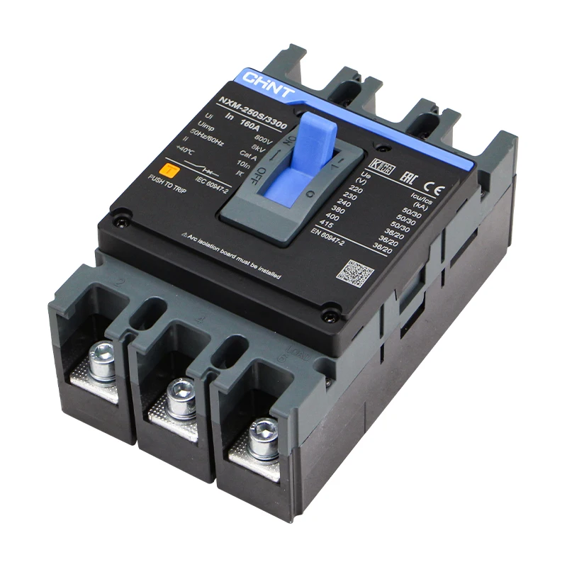 Chint NXM-250S/3300 160A Mccb Circuit Breaker - 3 Phase