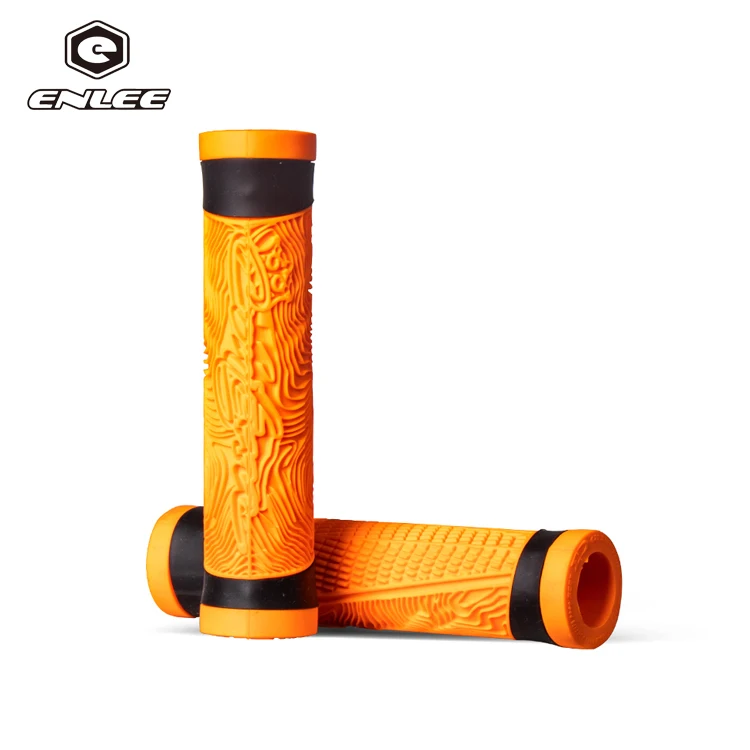 ENLEE Unique Design Bicycle Handle bar Grips Cover Double Color Bike Hand Grip