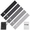 Gray tagged elastic band set + cloth bag