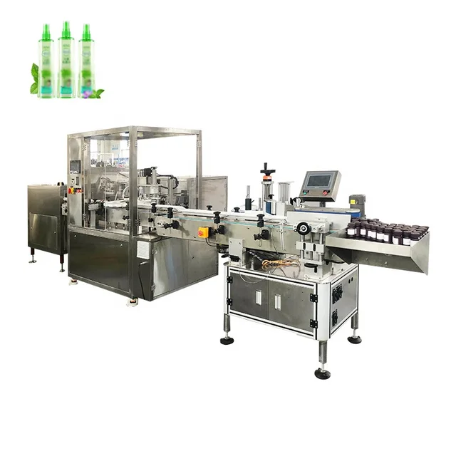 Automatic Floral water chemical Liquid Filling Capping Machine Production Line bottling equipment Liquid Filling Capping Machine