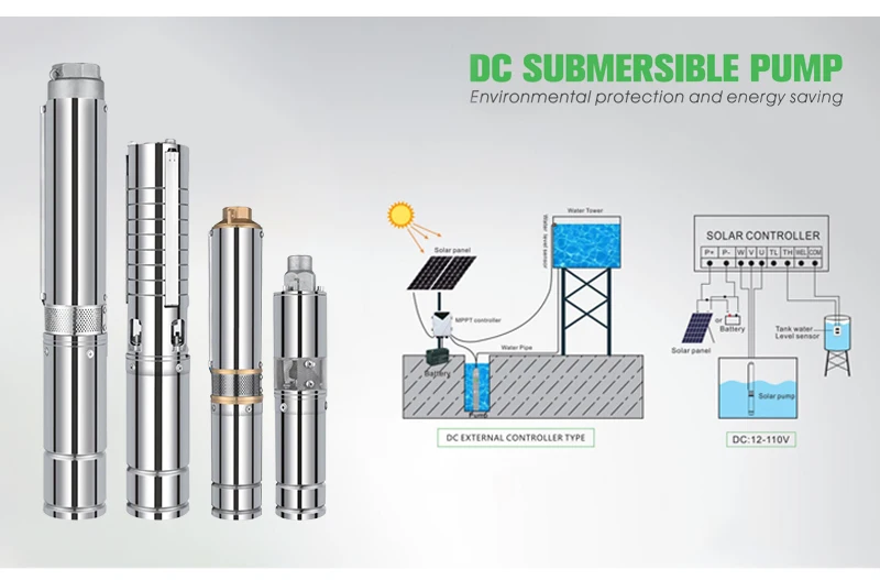 High Lift Solar Powered Sprinkler System 10w-5kw Solar Panel Power Pump