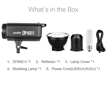 Godox DP400II 400ws Professional Photo Studio Flash Strobe Light With 2.4G Wireless X System Offers Profession Shooting detail image