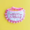 Pink glitter bib