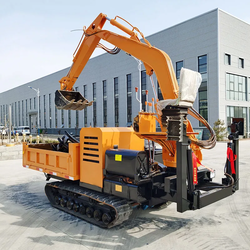 Factory Price 5 Ton Tracked Crawler Transporter Mini Crawler Dumper 3 Tons with Digger
