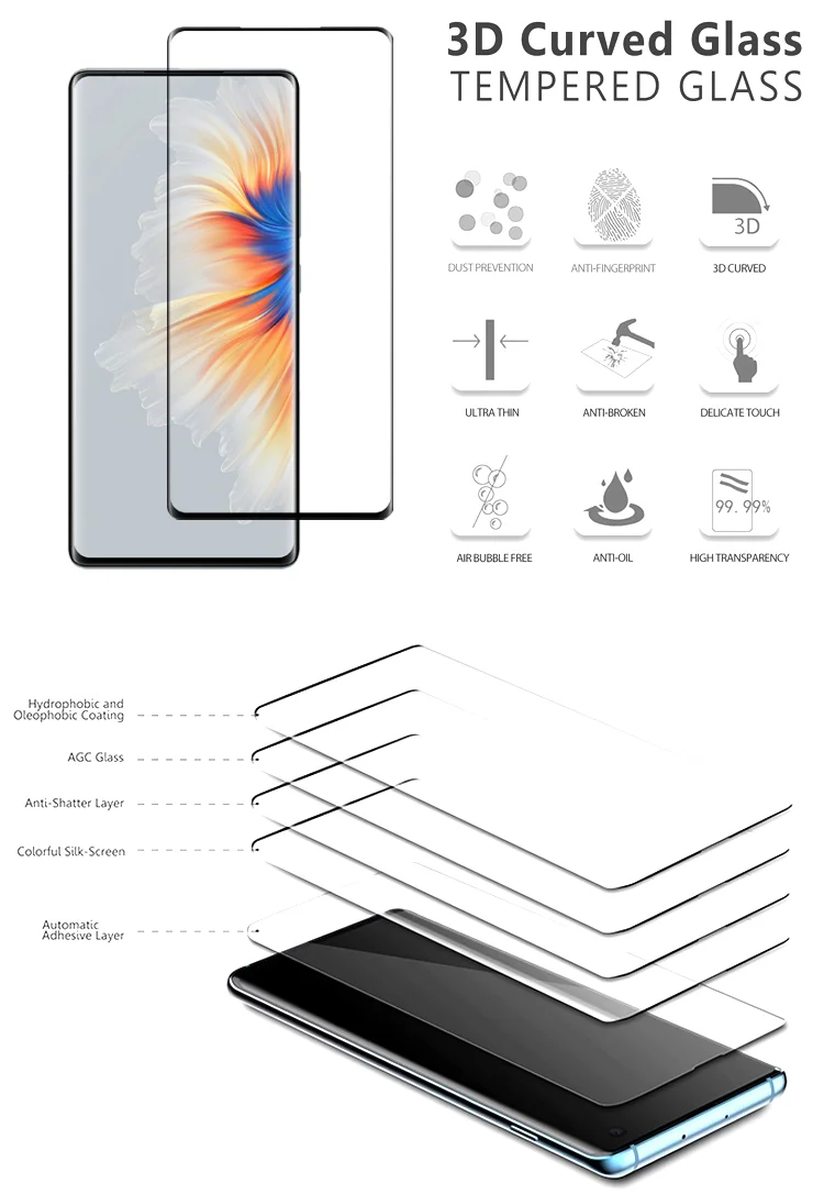 Xiaomi Mi Mix 4 Screen Protector Glass 9H High quality Protective Glass Film Tempered Glass 1