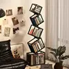 Bibliothèque flottante noire à cinq niveaux