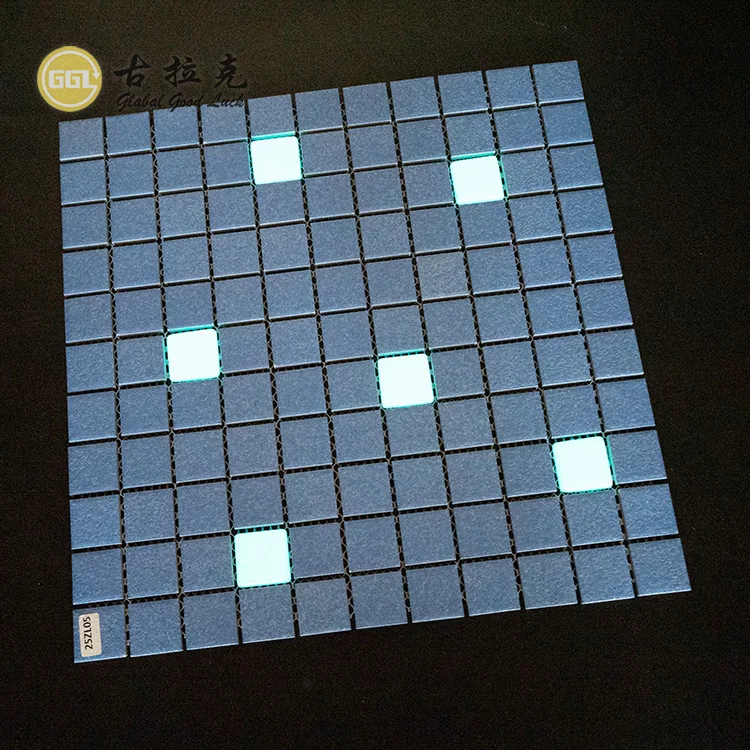 Cheap Price Porcelain Swimming Pool Tile Ceramic Mosaic Glass Night Light Luminous Mosaic Tile supplier