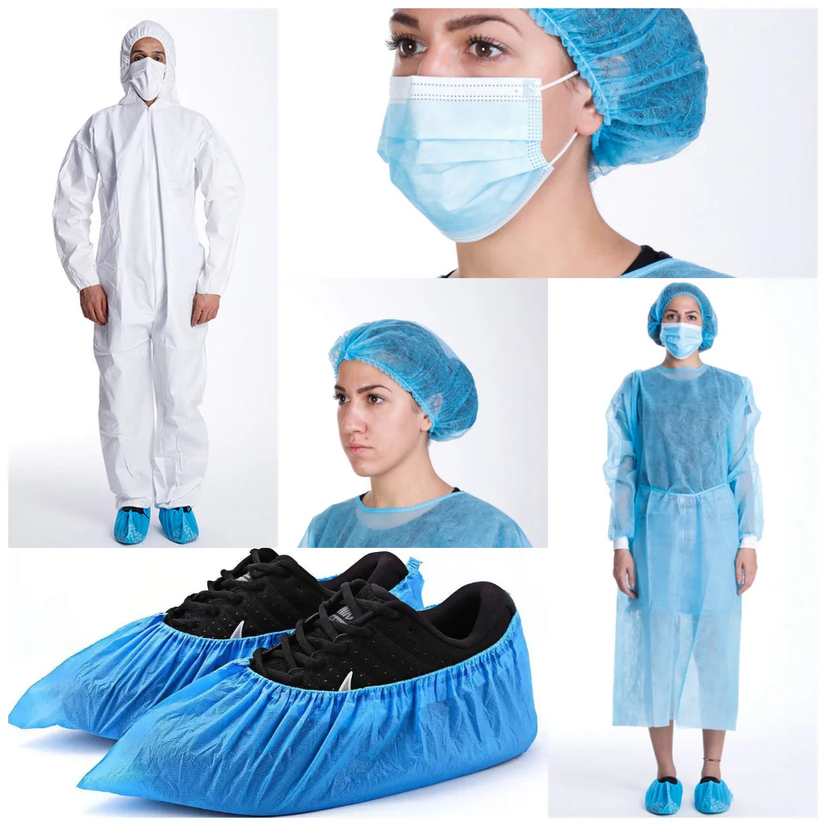 Disposable gown PE PP CPE protective waterproof isolation gowns patients gown