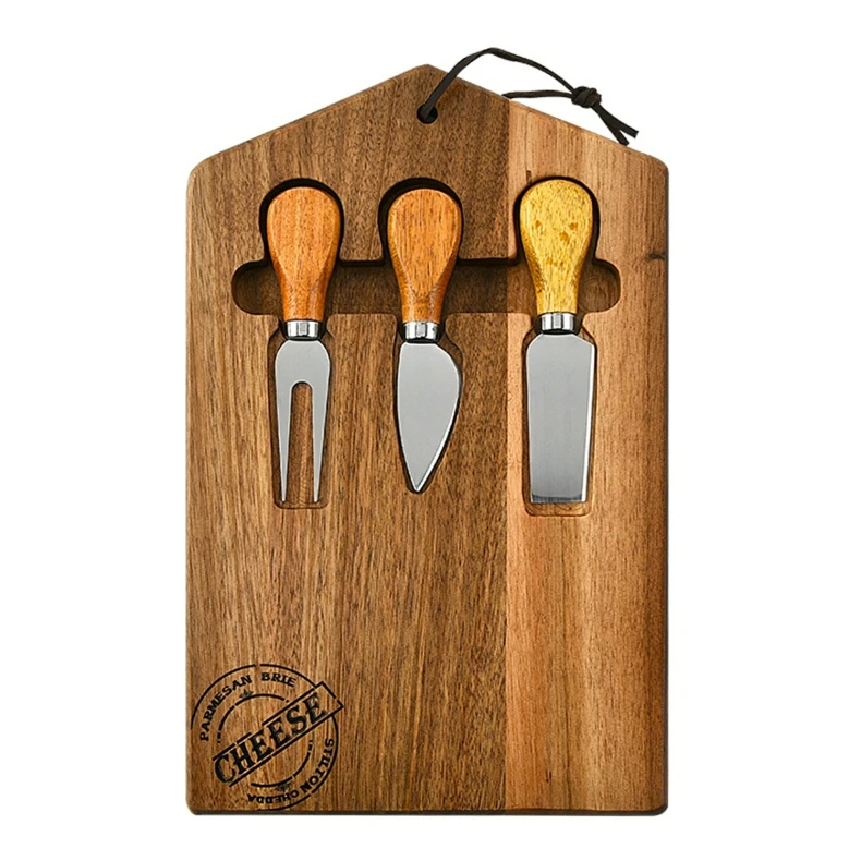 Acacia Wooden Charcuterie Cheese Cutting Board Set With Cheese Knives Buy Charcuterie Cheese