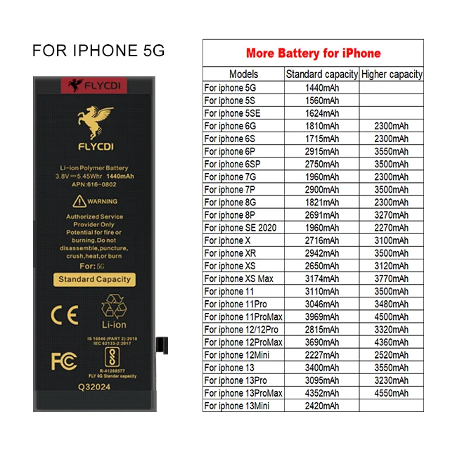 Phone 6s Plus Battery For Iphone FLYCDI Customization - Main Image
