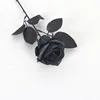 Pure black silk fabric