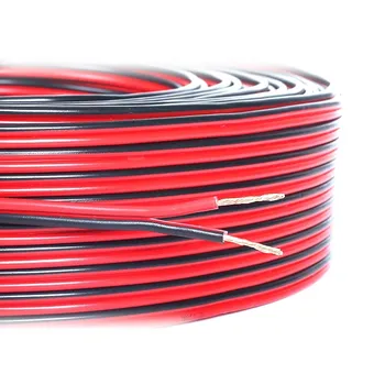 2x0.5mm2 Speaker Wire Black and Red Speaker Cable 2 Core Fig8 Zip Power Wire