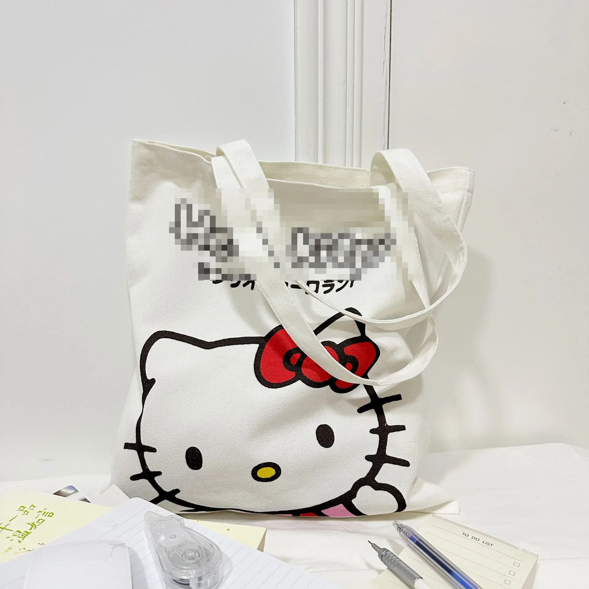 Kawaii Kt Kuromi Canvas Bag Cinnamoroll Pochacco Anime Cartoon Cute ...