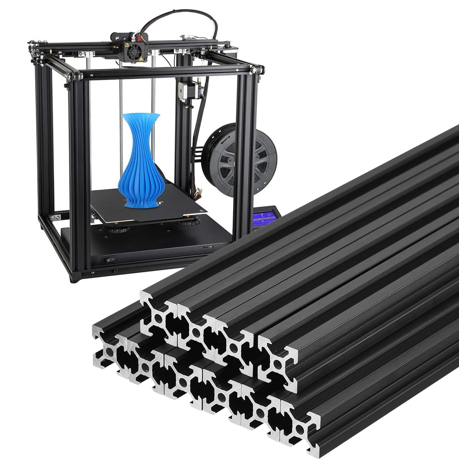 European Norm 4040C Industrial Aluminum Alloy Profile 2.0 Thick Flat Equipment Rack with Aluminum Profile