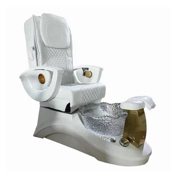 ZY-PC0017 Luxury High Quality Group Massage Electric Pedicure Chair Stainless Steel Gold Plated For Salon
