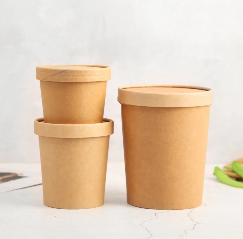 Download Disposable Take Away Porridge Container Kraft Paper Soup Cup Soup Bowl With Lid Buy Disposable Hot Soup Paper Bowl Take Away Porridge Container Soup Cup With Lid Product On Alibaba Com