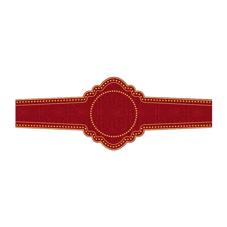 全息标签雪茄金箔全息烫印雪茄带绿色贴纸雪茄环印花