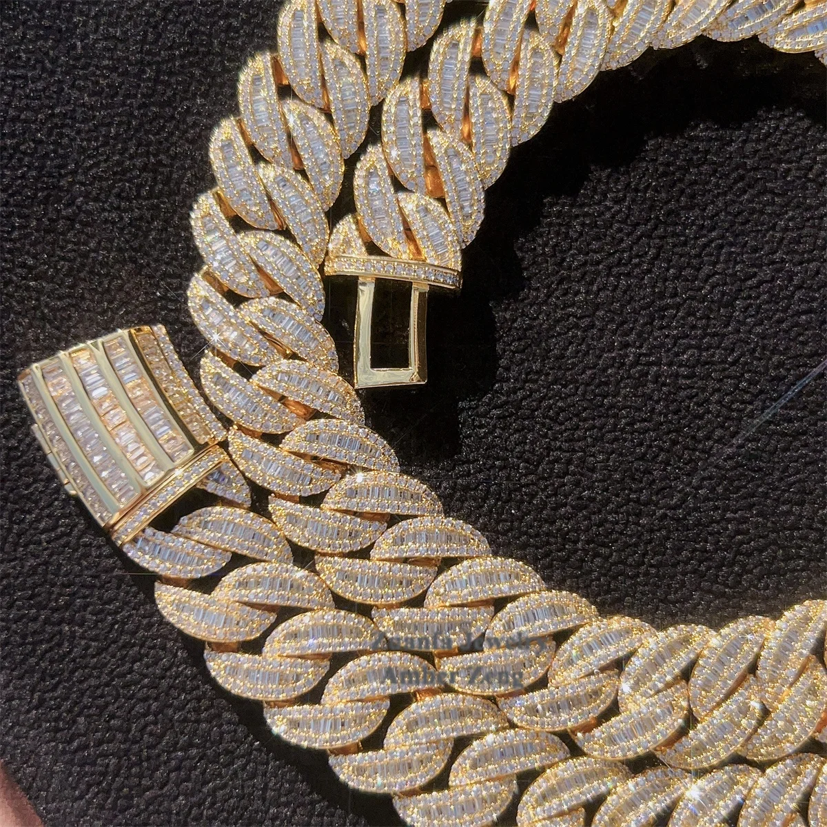 Moissanite Hip Hop Jewelry 15mm 18mm 20mm S925 Sterling Silver Vvs