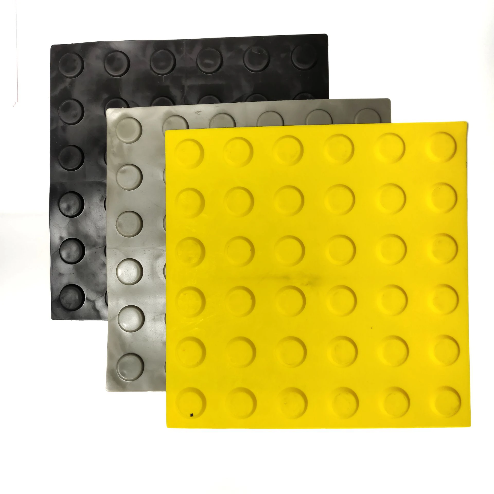 PVC Non-Slip Outdoor Tactile Tiles with Stud Backing Tape for Paving