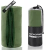 Green cylindrical bag