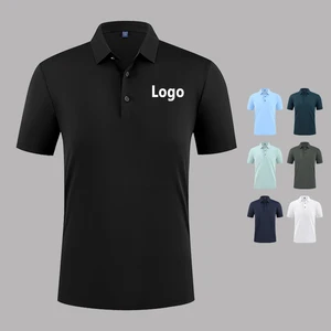 Embroidery Printing Plain Cotton Polyester Spandex Quick Drying Breathable Sport Golf Corporate Work Shirt for Men Uniforms