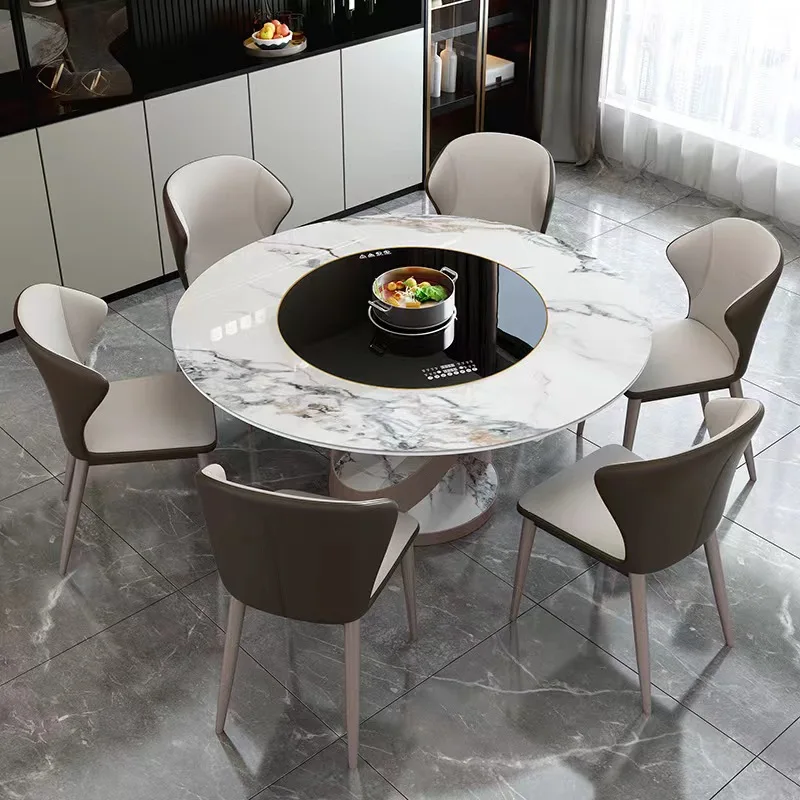 Modern Home Furniture Round Dining Table Sets Hotel Deluxe Dinner Table