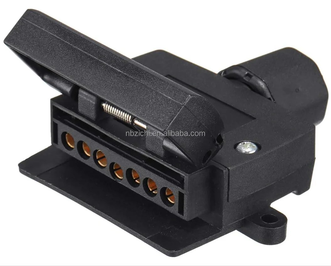 OEM 7pin Flat Trailer Socket & Plug - High-Quality Adaptor