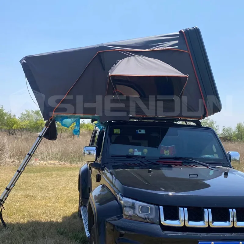 Shendun Hard Shell Aluminium Roof Top Tent Hard Shell Car Roof Tent 4