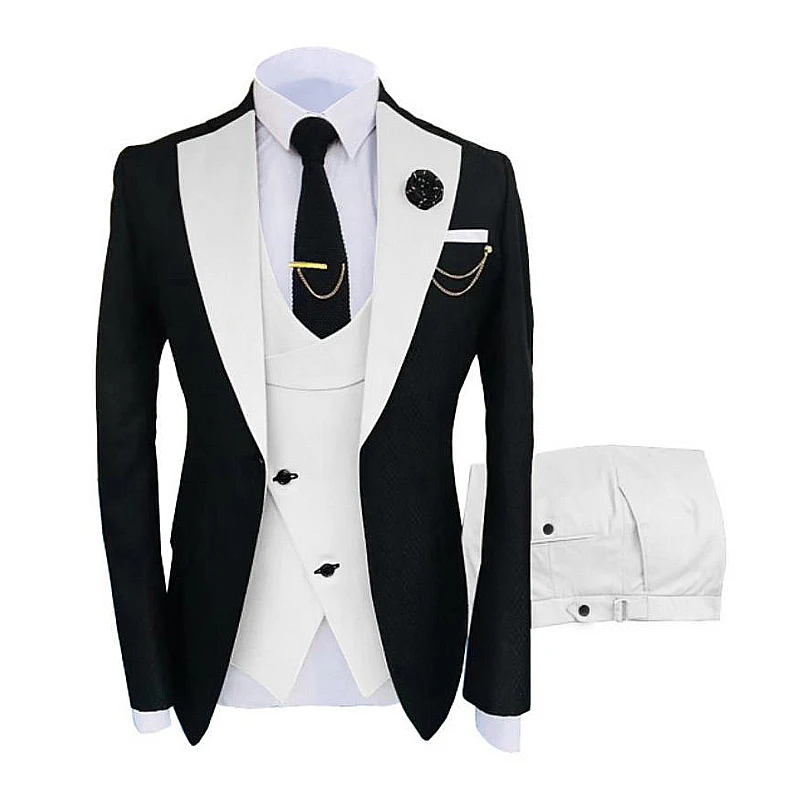 Slim Fit Beige Traje De 3 Piezas Traj De Bodas Para Hombr Traj De Novio Padrino