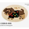 Color dots sausage dog-Ellipse