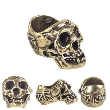 Exquisite Skull Cigar Holder Smoking Accessories Golden Skeleton Ring Holders Cigarette Metal Rings Men Factory Outlet