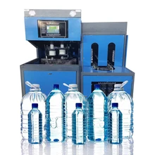 2 Cavity semi-automatic making pp pc plastic water bottle blowing machine for pet preform