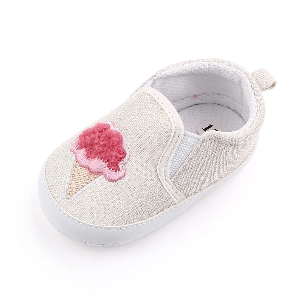 New Baby Shoes Solid Cute Ice Cream Breathable Casual Newborn Baby Toddler Shoes supplier