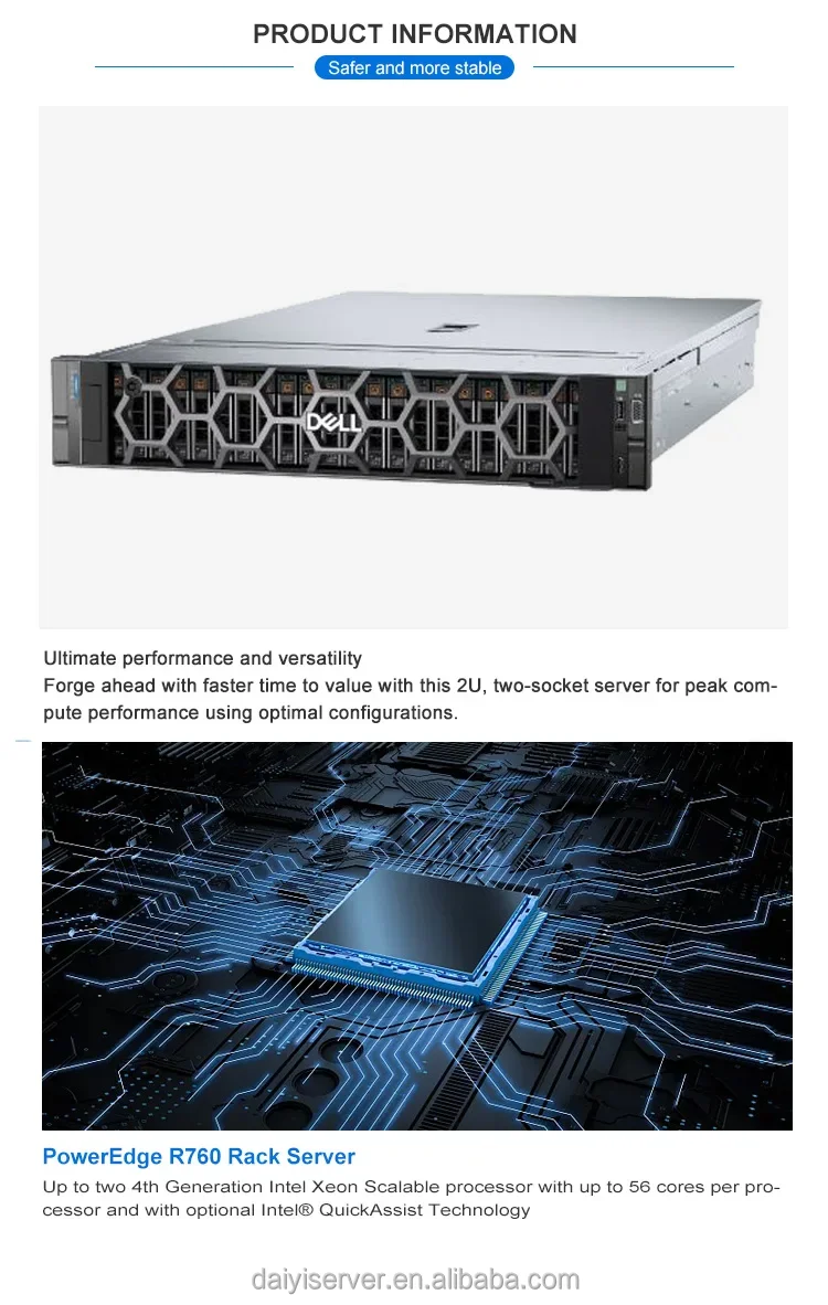 2u Rack Server For Dells Poweredge R760 With Xeon Processor Available ...