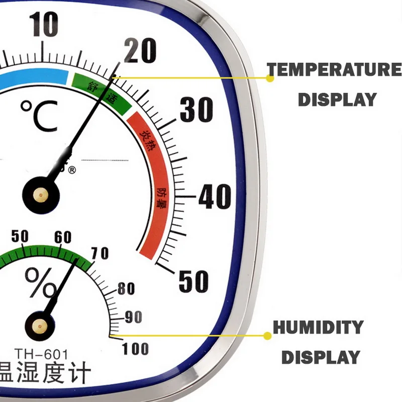 th-601 thermometer and hygrometer analog humidity