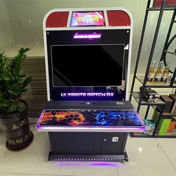 HQ Family Arcade Game Machine Dual Joystick War King Moonlight Box Iron Material Spanish Language