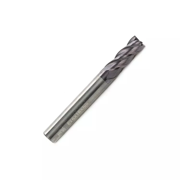 Din844 4 Flutes Solid Carbide End Mill For Metal Stainless Steel ...