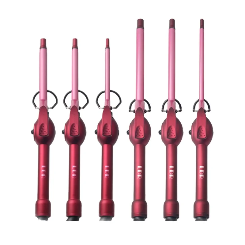 9mm Men Hot Portable Hair Styler Wand Curler Curling Led Magic Iron High Quality Clips Hair Tonging Machine Curler